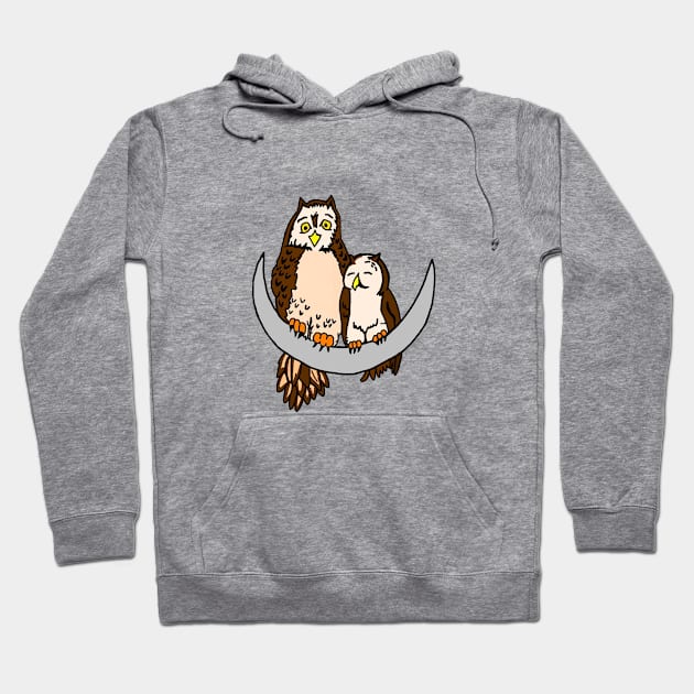 Moon Owls Hoodie by imphavok